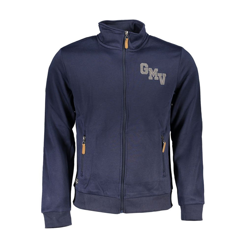 Gianmarco Venturi Blaues Herren-Sweatshirt aus Polyester