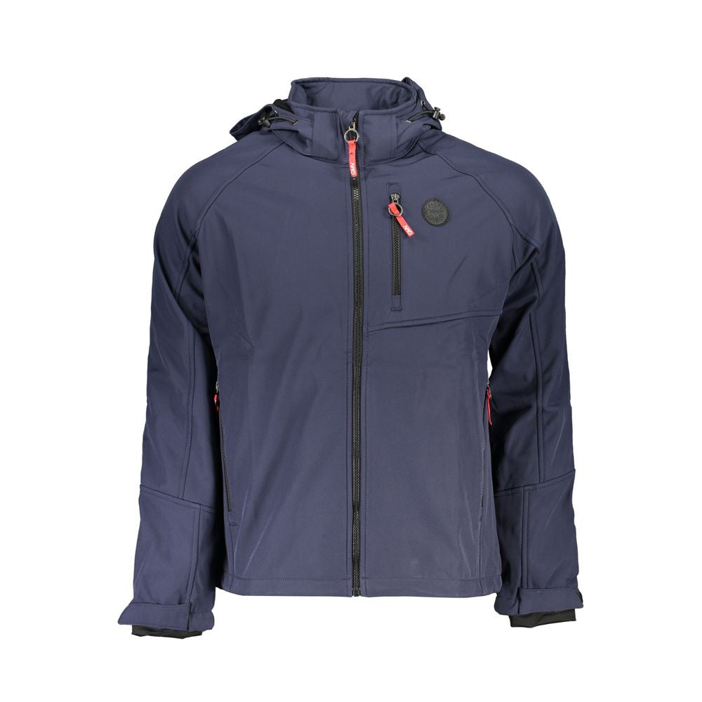 Gianmarco Venturi Men's Blue Polyester Jacket