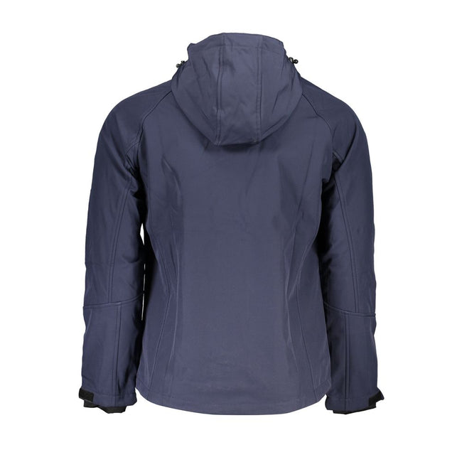 Gianmarco Venturi Blaue Herrenjacke aus Polyester