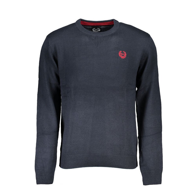 Gianmarco Venturi Blauer Baumwollpullover für Herren