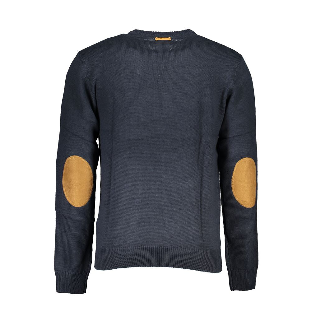 Gianmarco Venturi Blauer Baumwollpullover für Herren