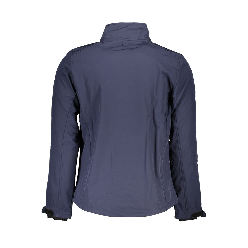 Gianmarco Venturi Blue Polyester Men's Jacket