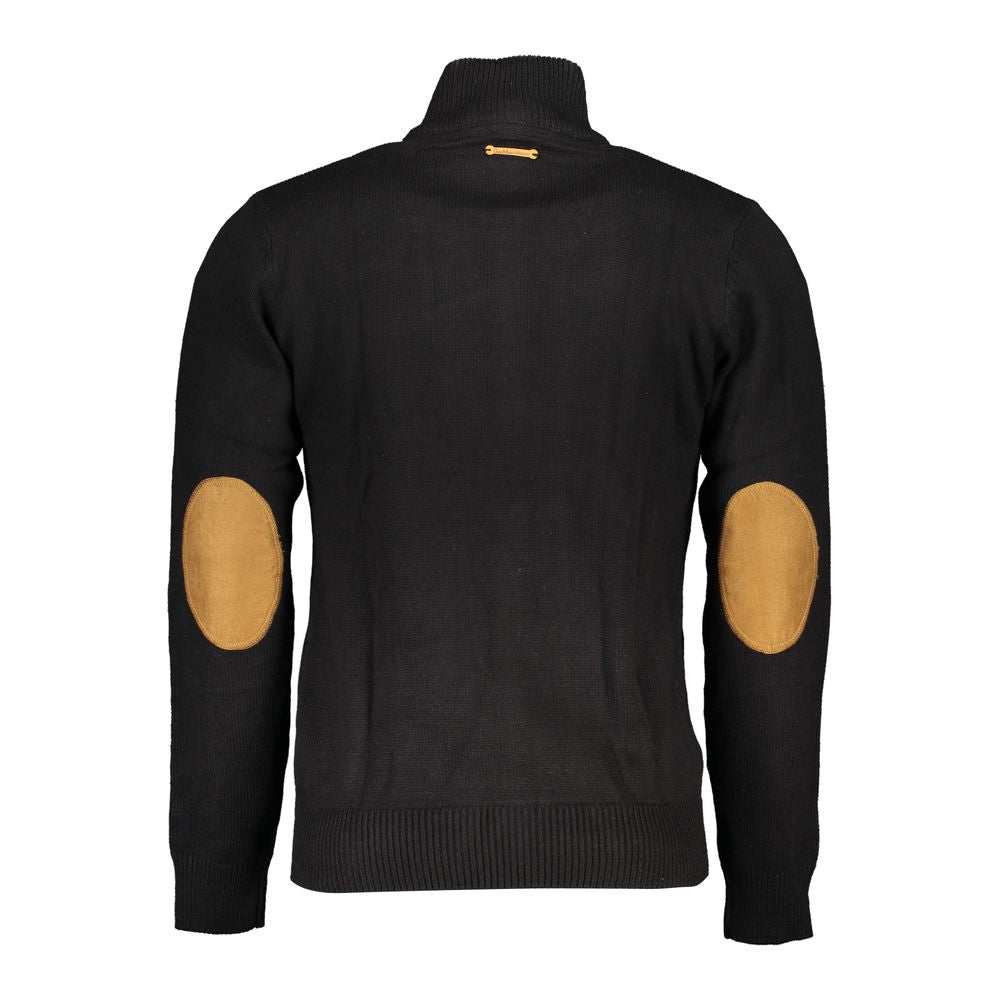 Gianmarco Venturi Men's Black Cotton Cardigan