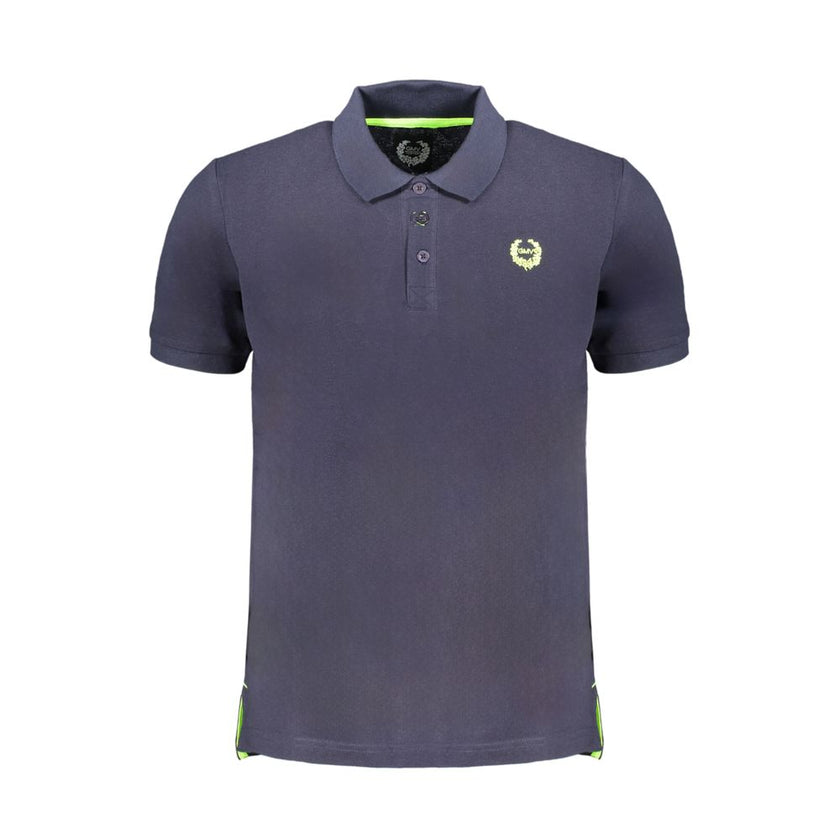 Gianmarco Venturi Blaues Baumwoll-Poloshirt für Herren