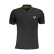 Gianmarco Venturi Schwarzes Herren-Poloshirt aus Baumwolle