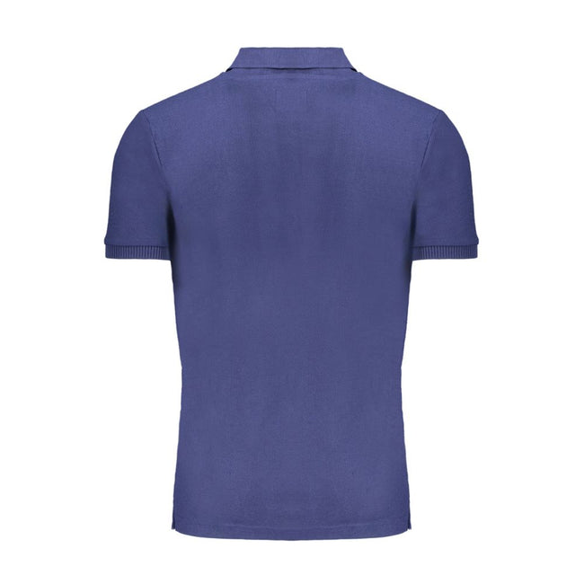 Gianmarco Venturi Blaues Baumwoll-Poloshirt für Herren