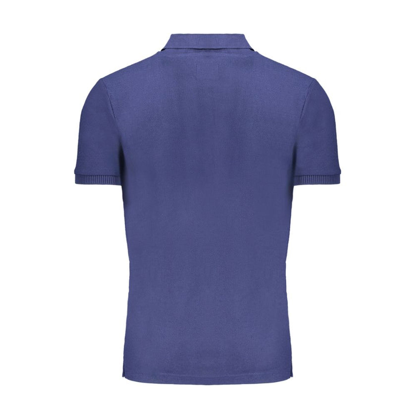Gianmarco Venturi Blaues Baumwoll-Poloshirt für Herren