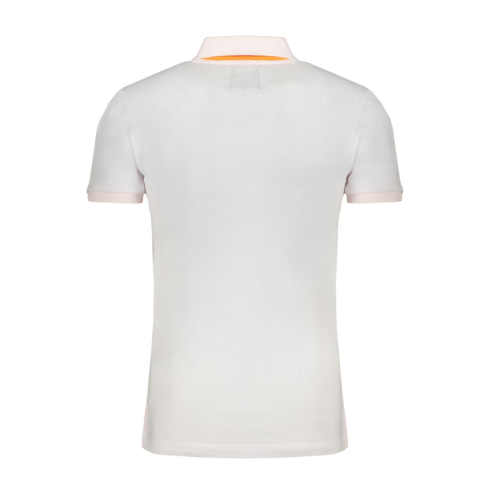 Gianmarco Venturi Weißes Poloshirt aus Baumwolle für Herren