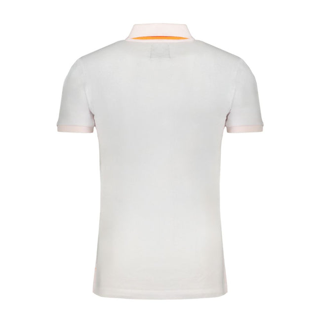 Gianmarco Venturi Weißes Poloshirt aus Baumwolle für Herren