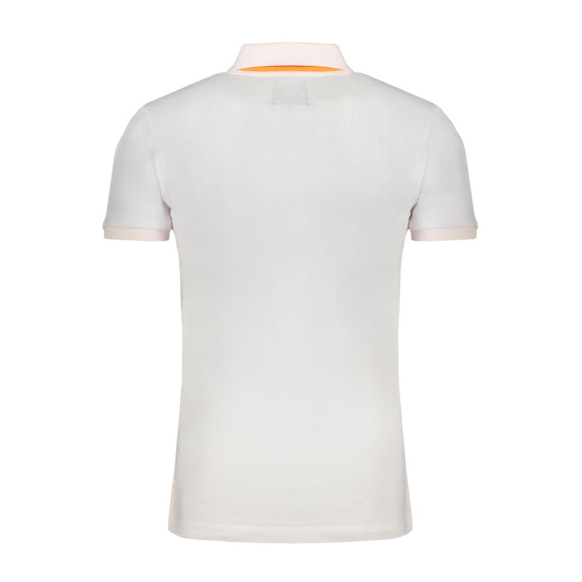 Gianmarco Venturi Weißes Poloshirt aus Baumwolle für Herren