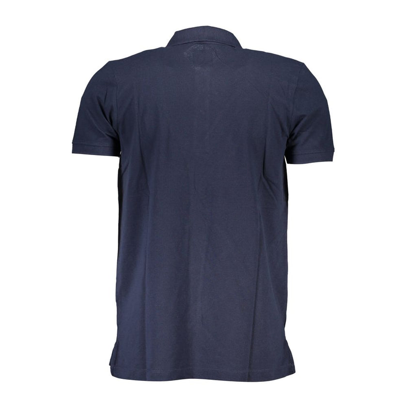 Gianmarco Venturi Blu Cotton Herren Poloshirt