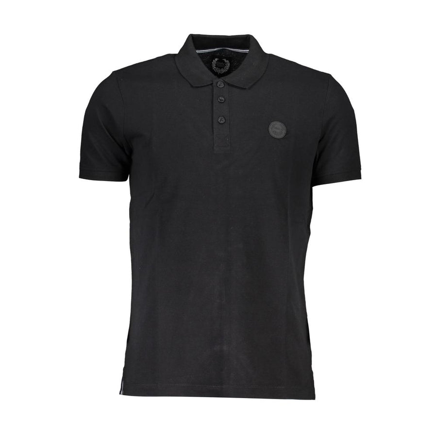 Gianmarco Venturi Men's Black Cotton Polo Shirt