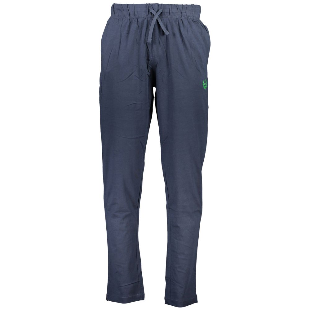 Gianmarco Venturi Men's Blue Cotton Tracksuit Bottoms