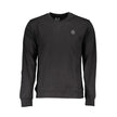 Gianmarco Venturi Schwarzer Baumwoll-Herren-Sweatshirt