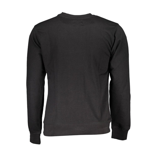 Gianmarco Venturi Schwarzer Baumwoll-Herren-Sweatshirt