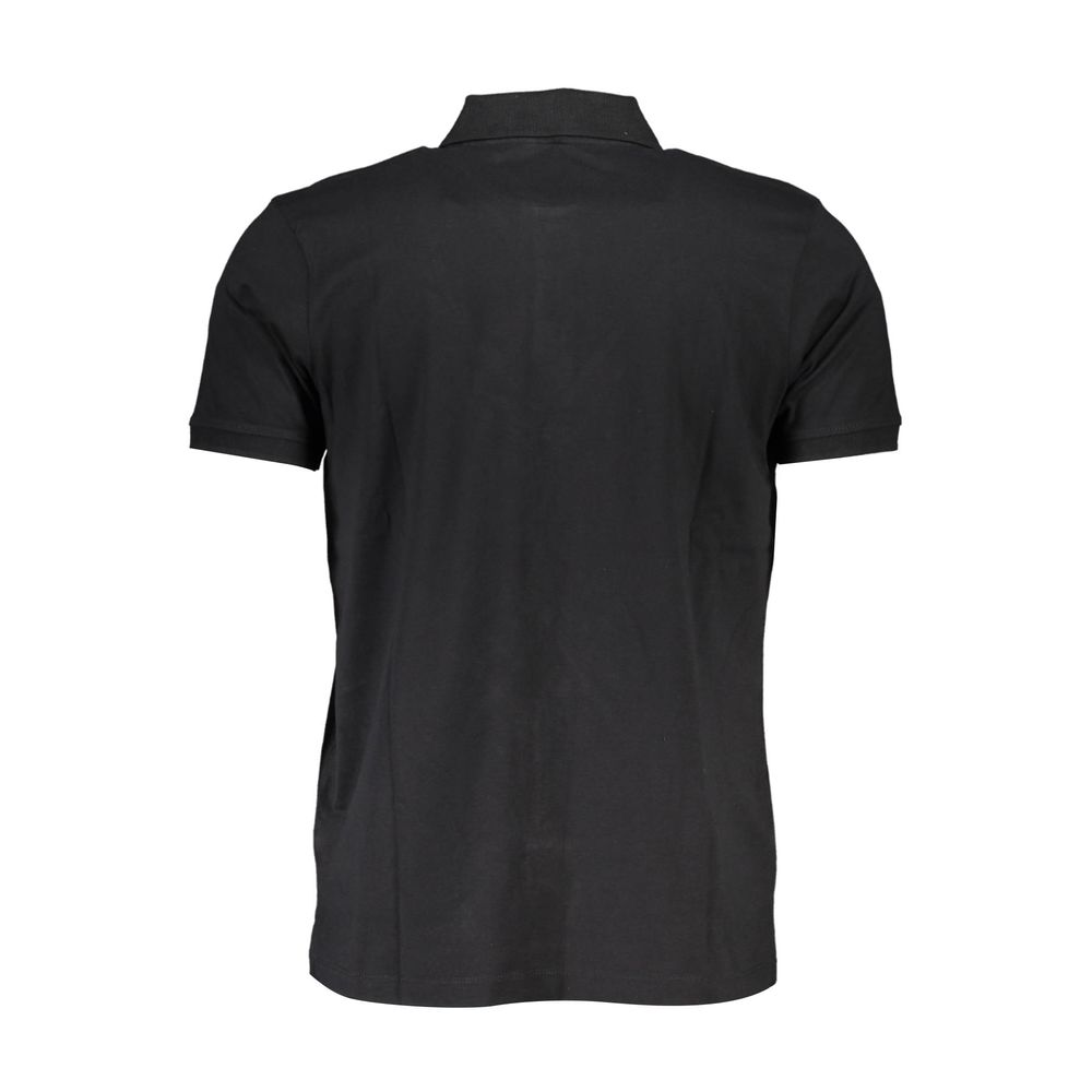 Gianmarco Venturi Men's Black Cotton Polo Shirt