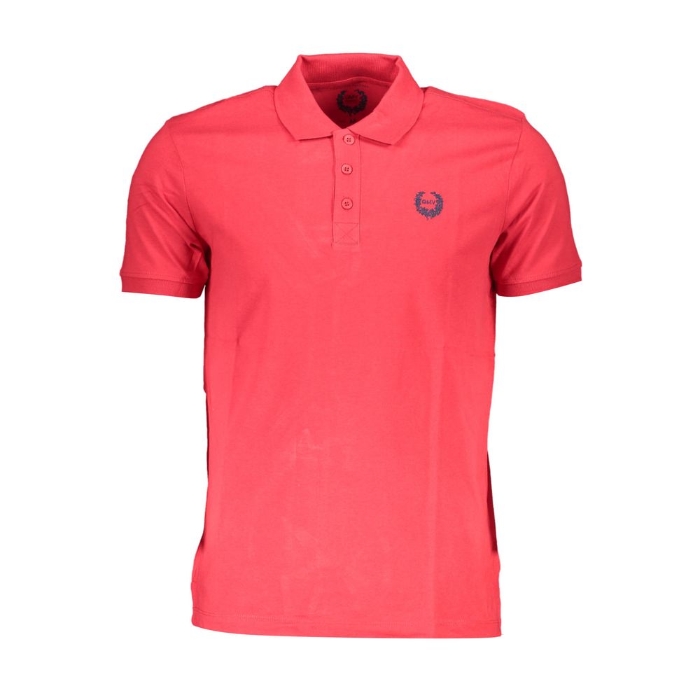 Gianmarco Venturi Men's Red Cotton Polo Shirt