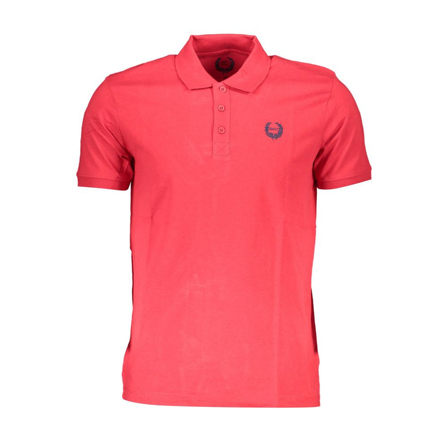 Gianmarco Venturi Men's Red Cotton Polo Shirt
