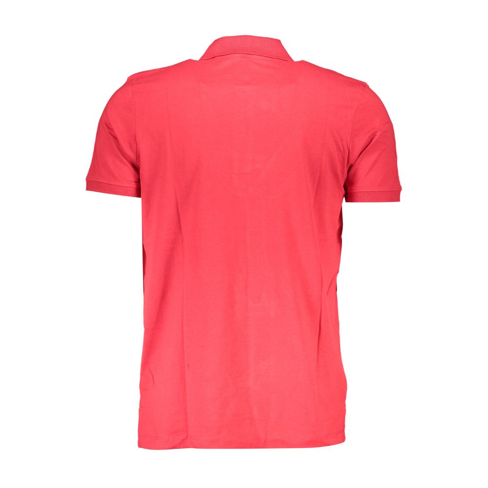 Gianmarco Venturi Men's Red Cotton Polo Shirt