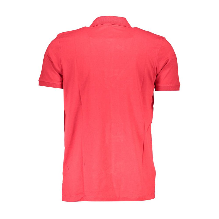 Gianmarco Venturi Men's Red Cotton Polo Shirt