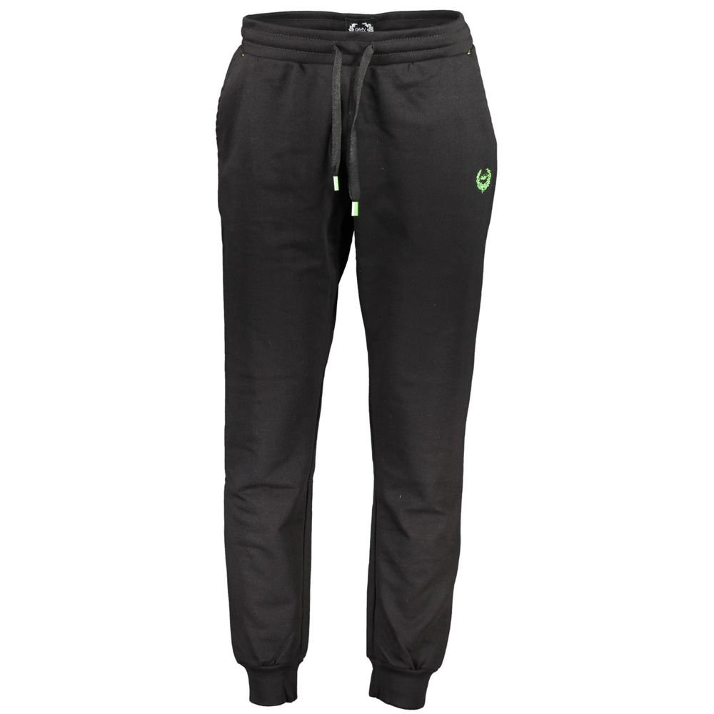 Gianmarco Venturi Men's Black Cotton Joggers