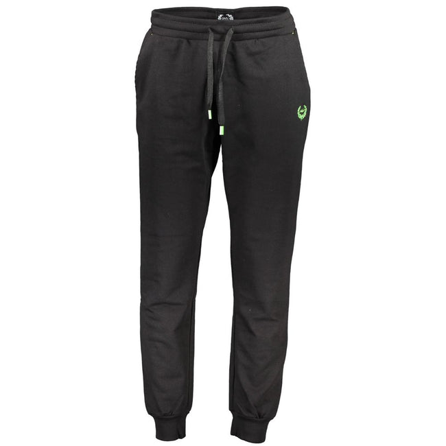 Gianmarco Venturi Schwarze Baumwoll-Herren-Jogginghose