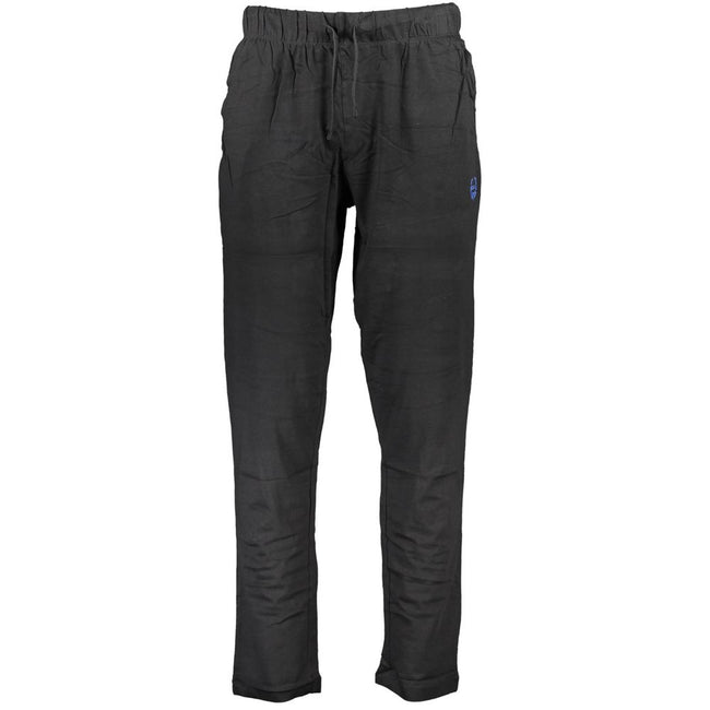 Gianmarco Venturi Schwarze Baumwollhose für Herren