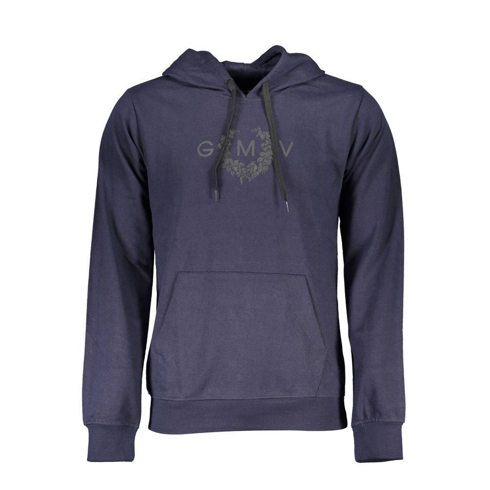 Gianmarco Venturi Men's Blue Cotton Hoodie
