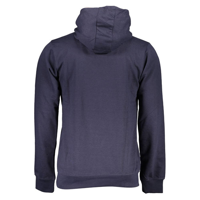 Gianmarco Venturi Blauer Baumwoll-Kapuzenpullover für Herren