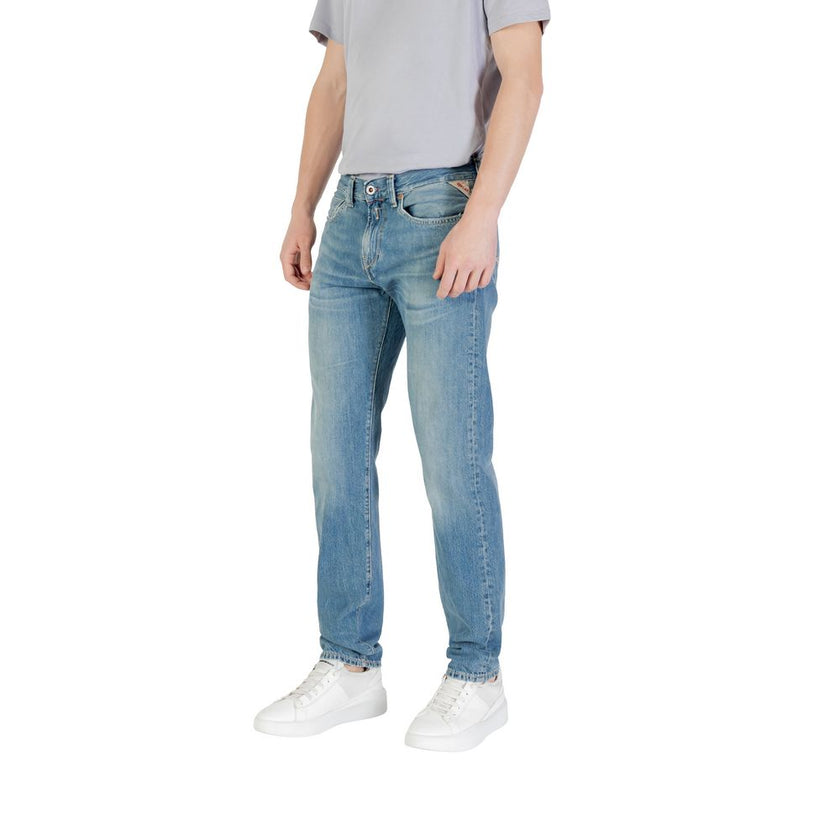Replay Blaue Baumwoll-Skinny-Jeans