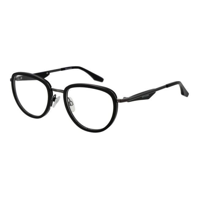 Trussardi Brille aus schwarzem Metall und Kunststoff (Fassung)