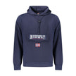 Norway 1963 Blaues Herren-Kapuzensweatshirt aus Baumwolle