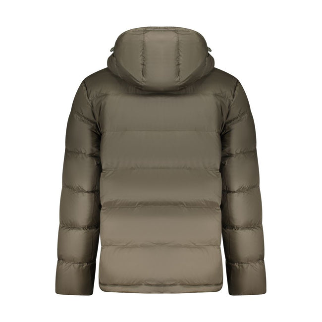 Calvin Klein Blaue Polyester-Jacke in voller Länge