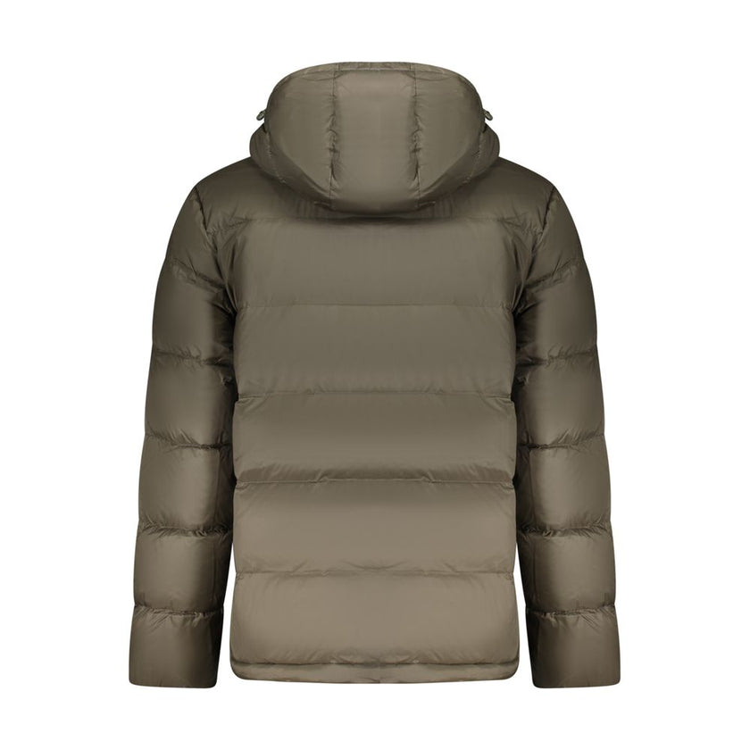 Calvin Klein Blaue Polyester-Jacke in voller Länge