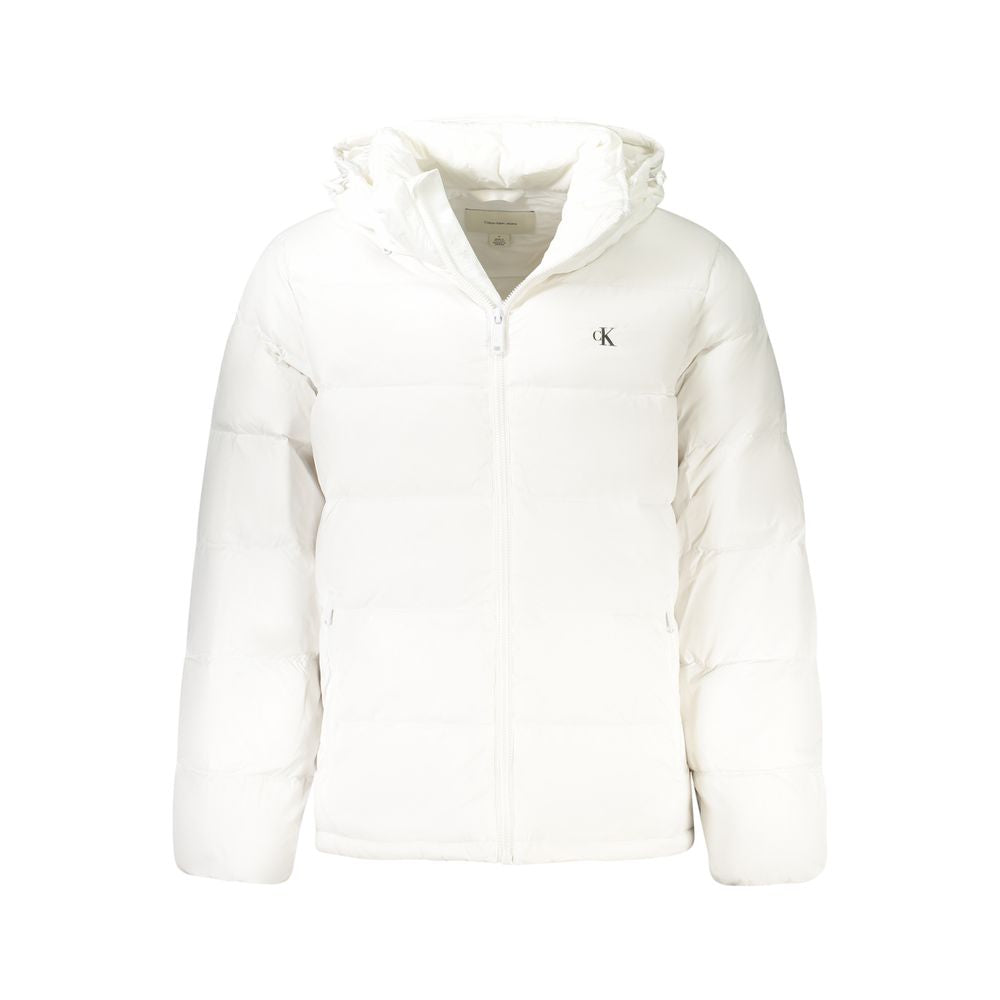 Calvin Klein White Polyamide Jackets & Coats