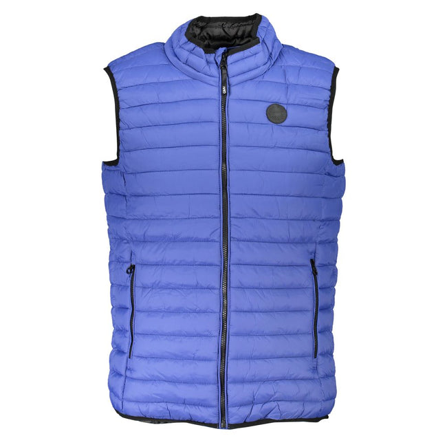 Gianmarco Venturi Ärmellose Jacke aus Polyamid in Blau