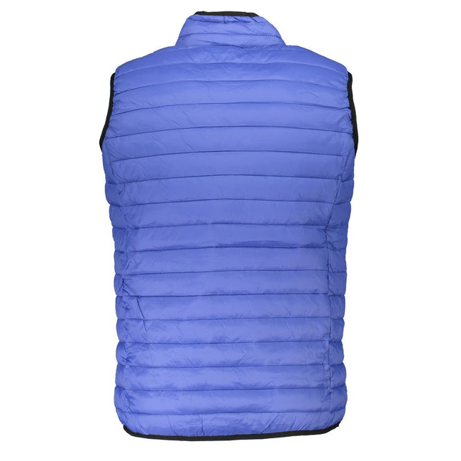 Gianmarco Venturi Ärmellose Jacke aus Polyamid in Blau