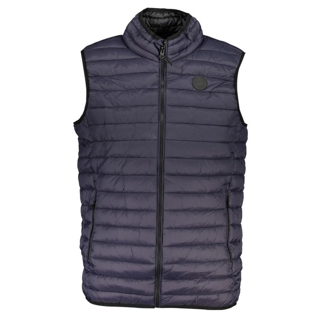 Gianmarco Venturi Ärmellose Jacke aus Polyamid in Blau