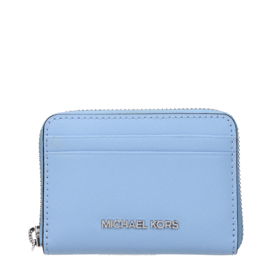 Michael Kors Light Blue Leather Card Holder