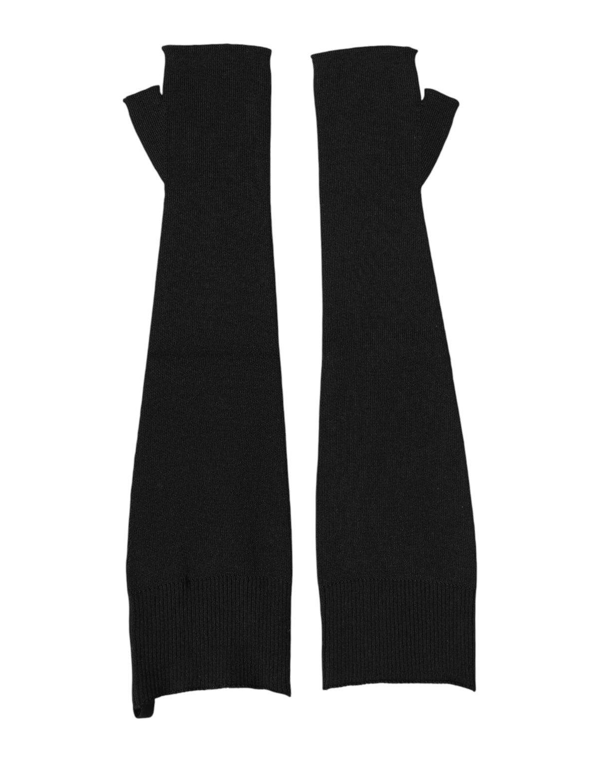 Dolce & Gabbana Men's Black Pure Wool Gloves