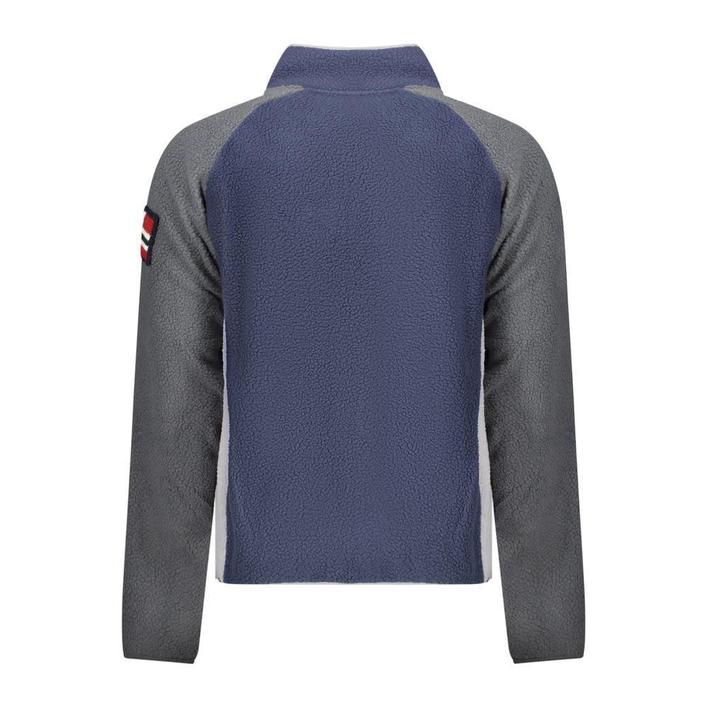 Norway 1963 Blaues Herren-Sweatshirt aus Polyester