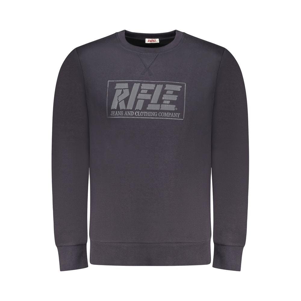 Rifle Blauer Baumwoll-Sweatshirt für Herren