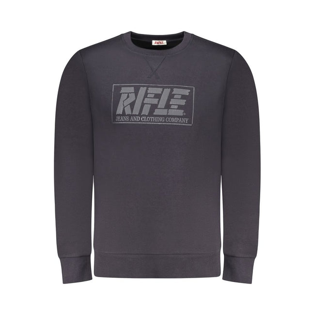 Rifle Blauer Baumwoll-Sweatshirt für Herren