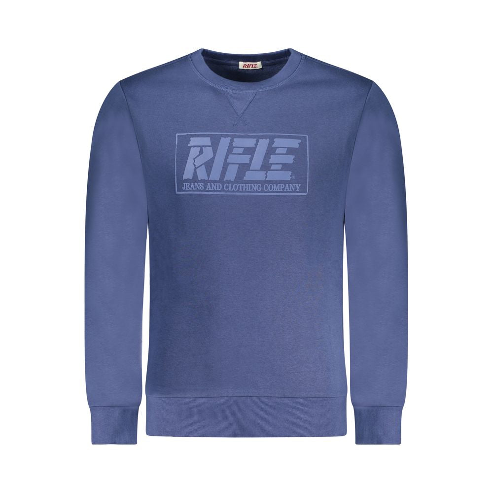 Rifle Blauer Baumwoll-Sweatshirt für Herren