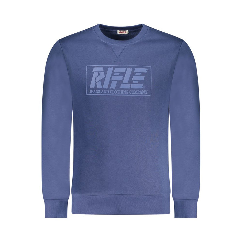 Rifle Blauer Baumwoll-Sweatshirt für Herren