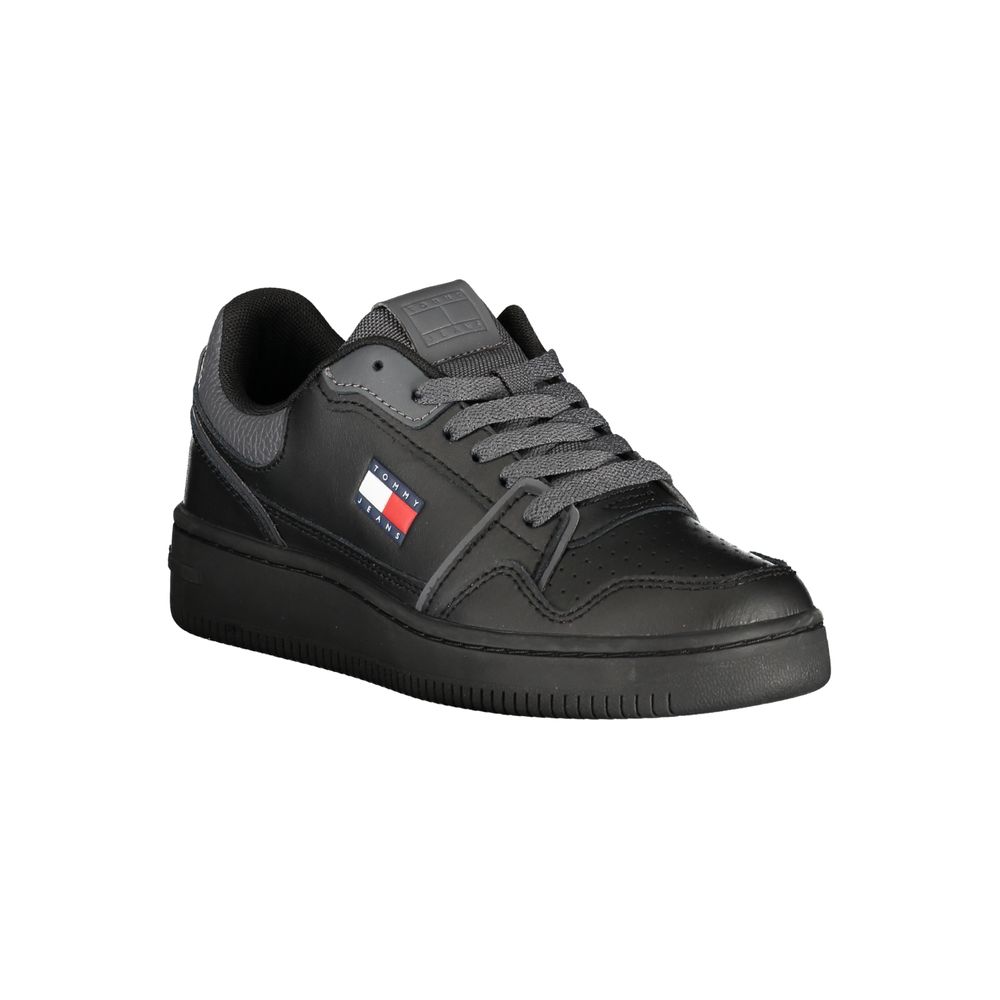 Tommy Hilfiger Black Polyester Sneakers