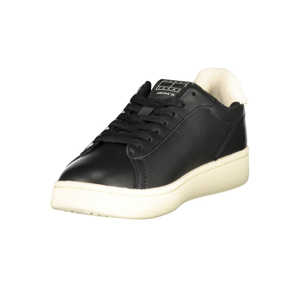 Tommy Hilfiger Women's Black Polyurethane Sneaker