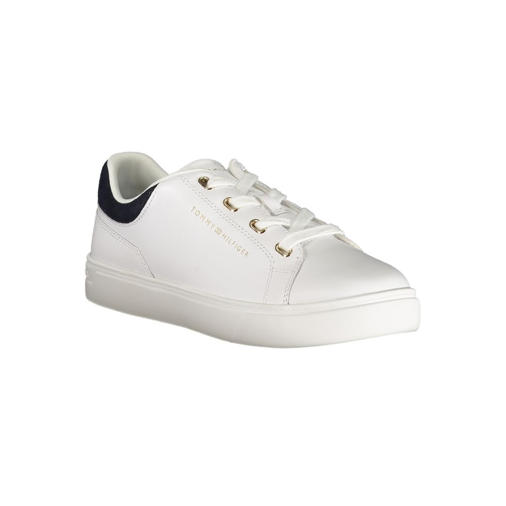 Tommy Hilfiger White Women's Polyurethane Sneakers