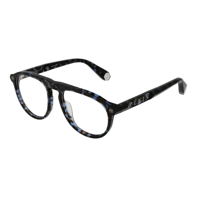 Philipp Plein Brillenrahmen aus blauem Celluloseacetat
