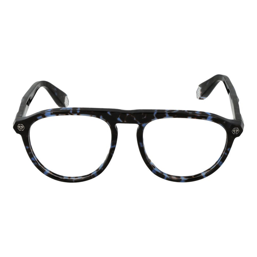 Philipp Plein Eyeglass Frames in Blue Cellulose Acetate